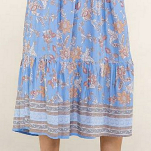 LAST ONE❗Elevator Disco Boho Chic Tiered Maxi Dress - Picture 2 of 5